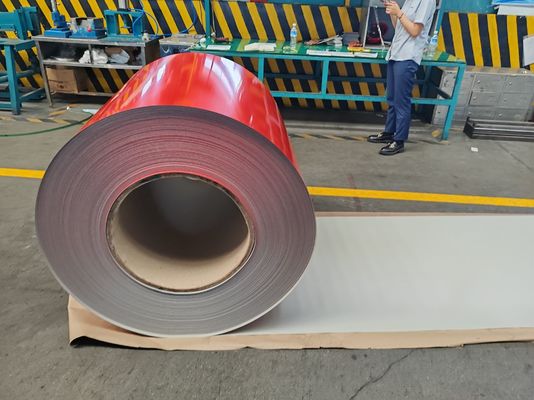 kaufen 2/1 Vorlackierte Farbstahlspule mit 5–15 µm Rückseitenlack und 700–1250 mm Breite für Dach- und Paneelherstellung online manufacture
