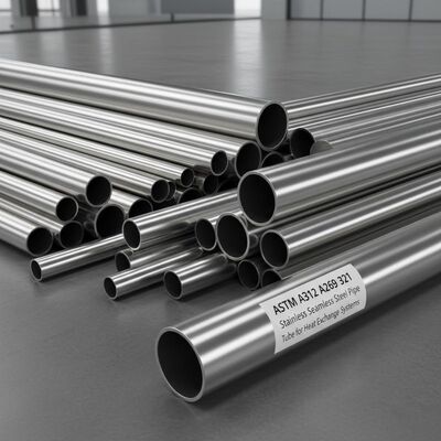 kaufen ASTM A312 A213 A269 321 nahtlose Edelstahlrohre für Wärmetauschersysteme online manufacture