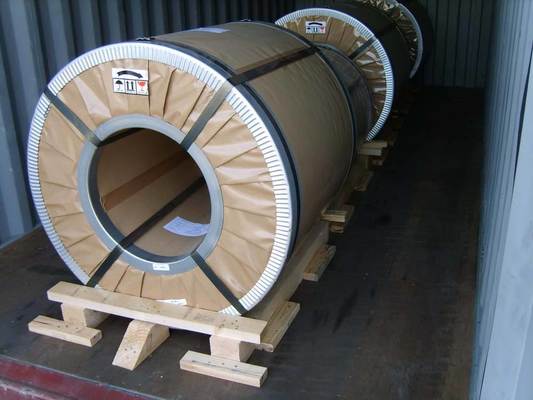 kaufen 0.35·1.50mm JIS C2552 ASTM A677M EN10106 Nichtorientierte Siliziumstahlspule mit 1200mm/1220mm Breite und 10MT Spule Gewicht für elektrische Geräte online manufacture