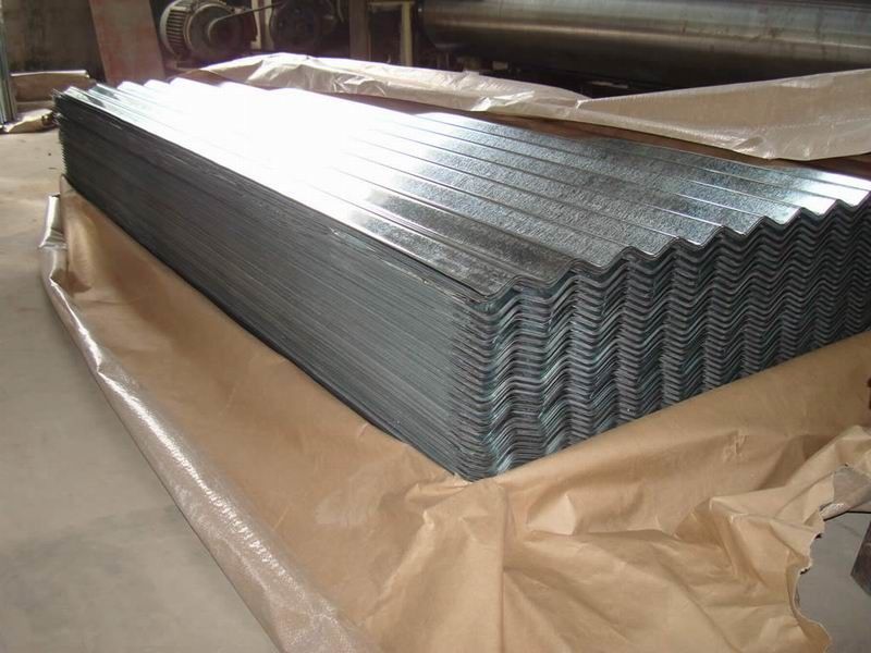 AS 1397 G550 Vollharte Wellplatte mit 76 mm Wellenprofil und Zinkbeschichtung von 40 ‰ 275 g/m2
