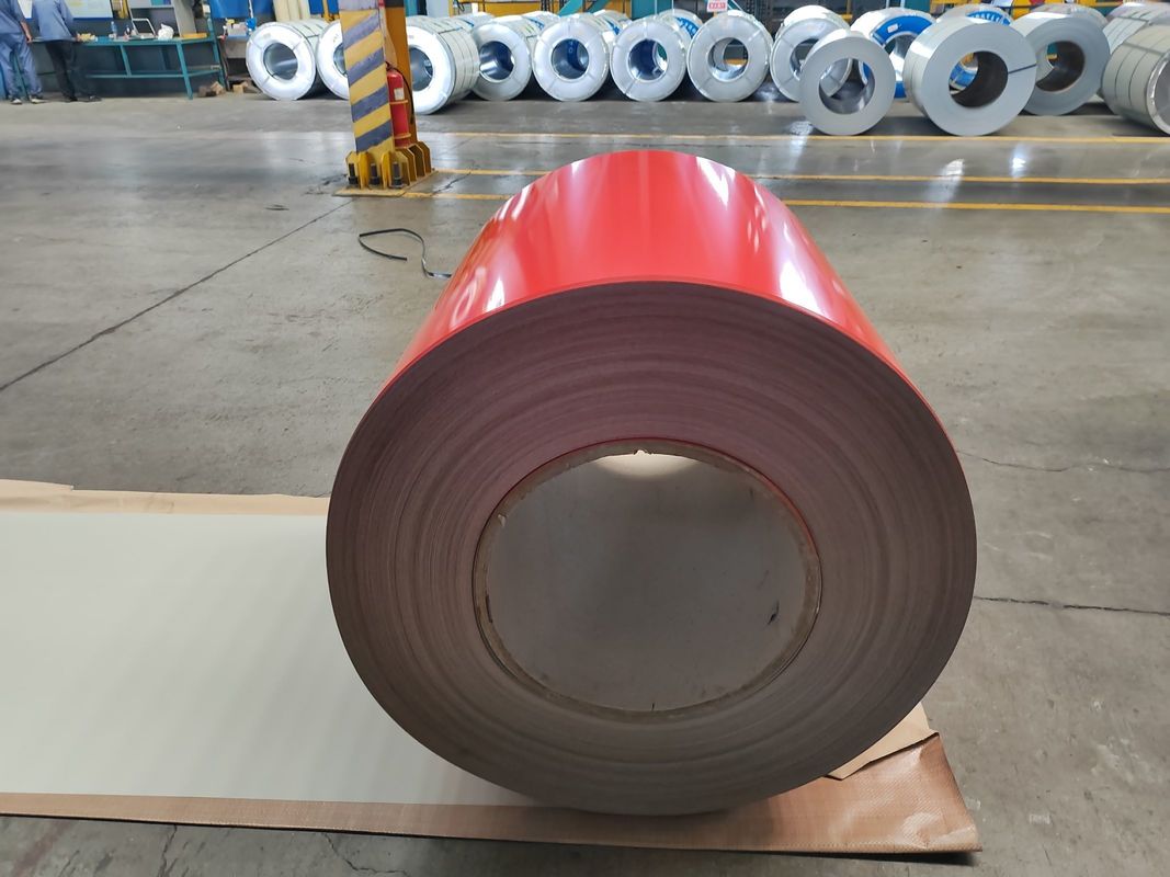 DX51D+Z vorgefärbte galvanisierte Stahlspule mit einer Oberbeschichtung von 1025 μm und einer Dicke von 0,11 1,2 mm für Bauplatten