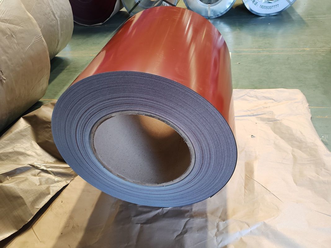 DX51D+Z vorgefärbte galvanisierte Stahlspule mit einer Oberbeschichtung von 1025 μm und einer Dicke von 0,11 1,2 mm für Bauplatten