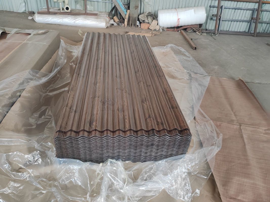 Verzinkte Wellblech-Dachbleche 0,14–1,50 mm mit 30–275 g/m² Zinkbeschichtung für Dächer und Wandpaneele