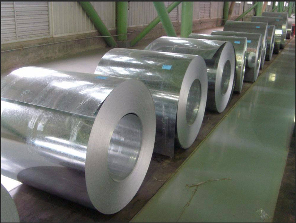Verzinkte Stahlspule für die Verarbeitung von Blechmetall mit Z60 ∼ Z275 Beschichtung und 270 ∼ 500 MPa Zugfestigkeit