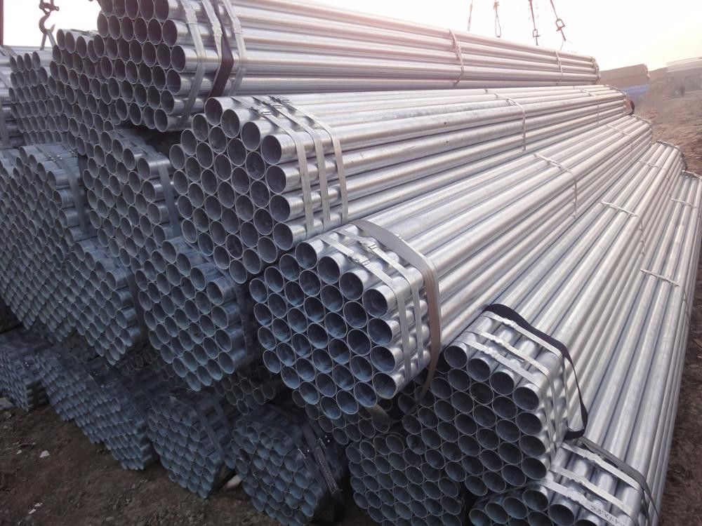 ASTM A53 BS1387 DIN2244 Rundes ERW-geschweißtes Stahlrohr 5,8 m/6 m für Anwendungen im Bau- und Ingenieurwesen