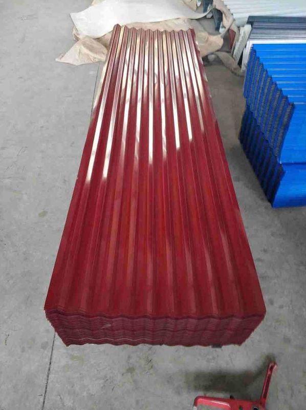 Farbbeschichtete Galvalume-Gewürbelstahldachbleche 50-180 g/m2 für Baustoffe