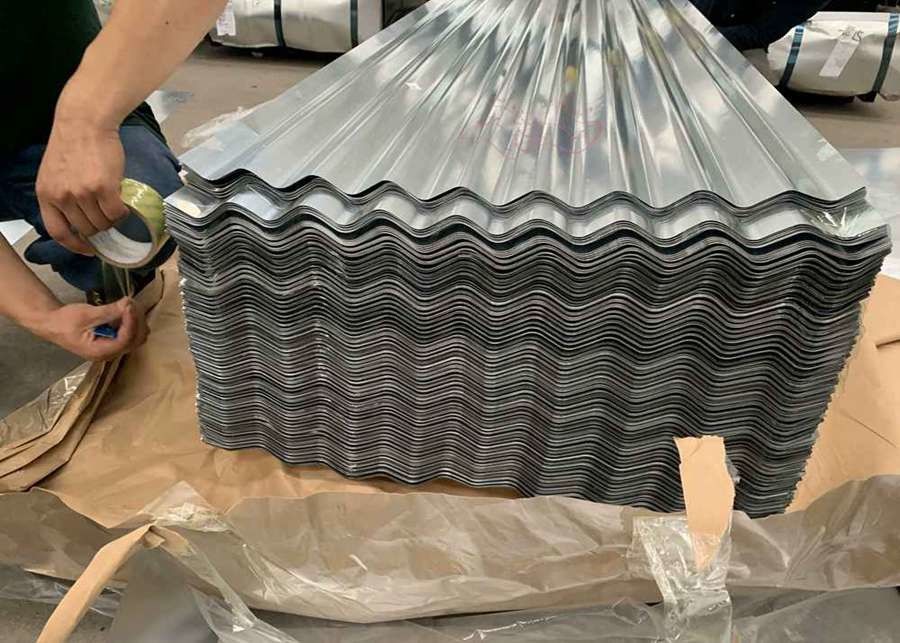 AS 1397 G550 Walzplatten mit einer effektiven Breite von 1050 mm für industrielle Dach- und Wandsysteme