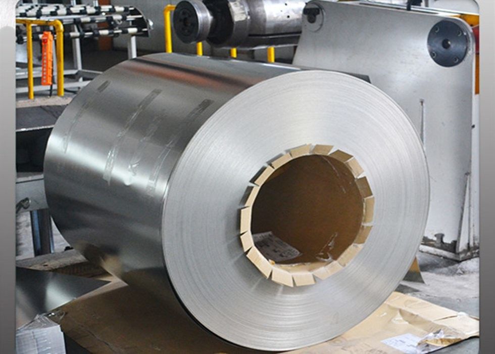 Elektrolytische Blechplatte für Lebensmittelzwecke in Spirale ETP TFS 1,1 ‰ 11,2 g/m2