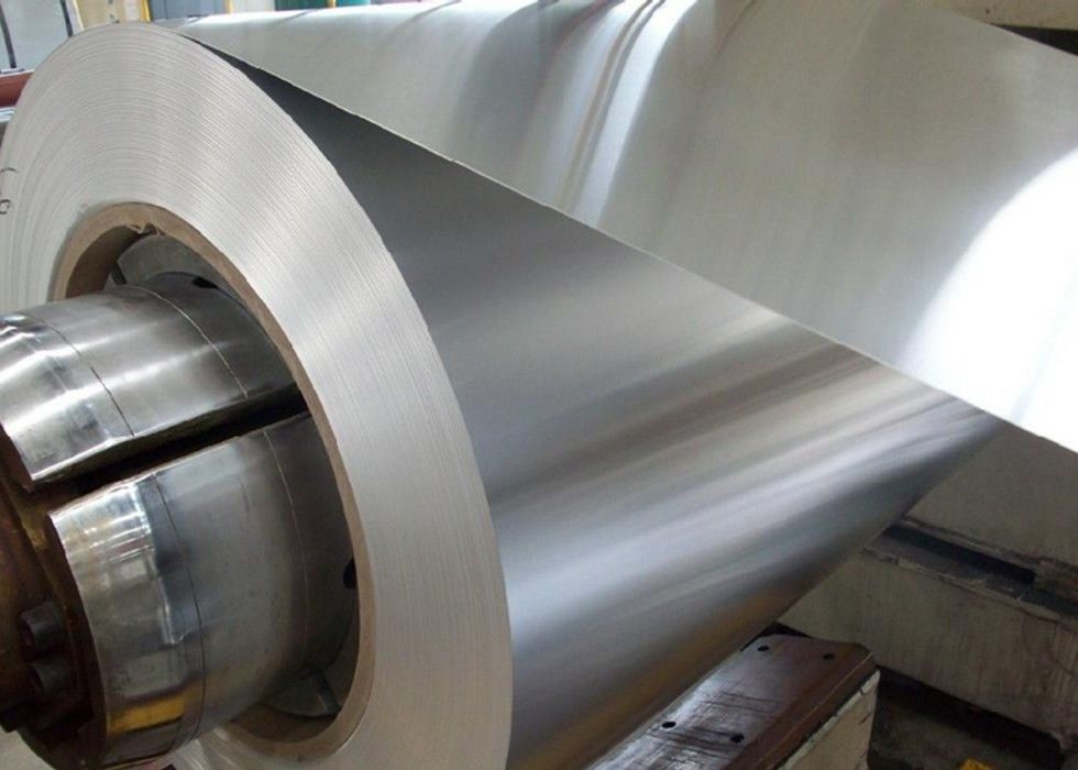 Elektrolytische Blechplatte für Lebensmittelzwecke in Spirale ETP TFS 1,1 ‰ 11,2 g/m2